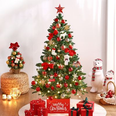 땡큐마더 크리스마스트리 풀세트 1.5m 크리스마스레드