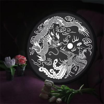 nh228-LED액자45R_풍수금전운이상승하는용그림