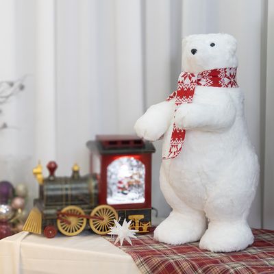 크리스마스 북극곰 인형 대형 장식 부드러운 26x50cm