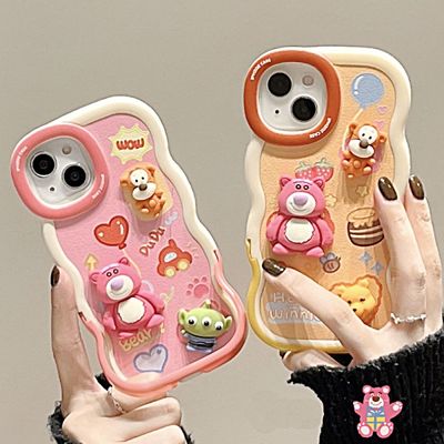 아이폰13 프로 맥스 캐릭터 레진 데코 물결 케이스