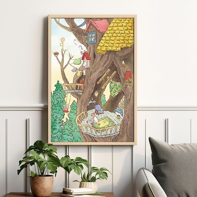 낮의 풍경, 꼬모소이 작가 그림