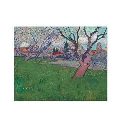 고흐 - 꽃이 피는 과수원들 아를의 풍경, 캔버스 액자
