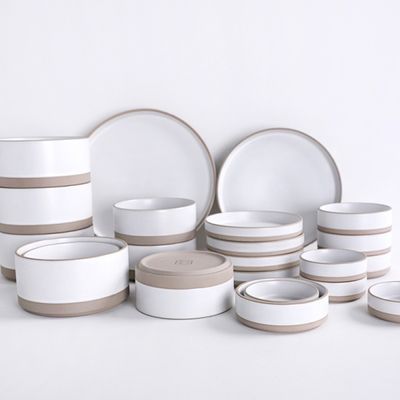 서하 도자기 무광 4인 식기세트, 그릇세트 A 22p