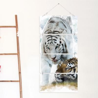 nk859-멀티아크릴액자_백호와호랑이(4단)