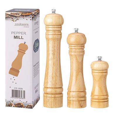 수동 후추 그라인더 양념병 소금 원목 후추통 Q183-O