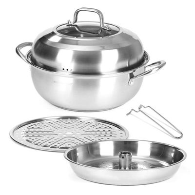 키친아트 스텐 닭가슴살 해물 인덕션 찜 냄비 찜기