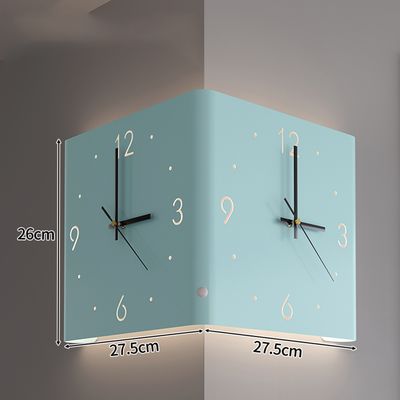 인테리어 양면 코너 무소음 벽시계03