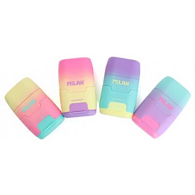 <랜덤발송>밀란 컴팩트 지우개&연필깎이 - 썬셋