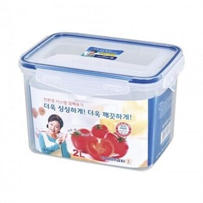bns 깊은 직사각형 14호 투명 밀폐용기 2L 냉장고정리용기(WFLITLU)