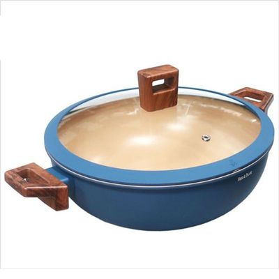 28cm 양수 블루 냄비 나리히라 인덕션 라면 전골(WFLT06B)