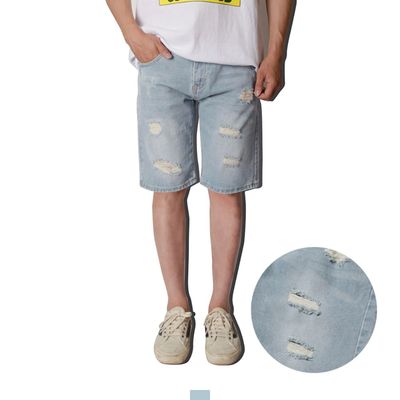 데미지 아이스 연청 반바지 데일리 쇼츠 데님 팬츠