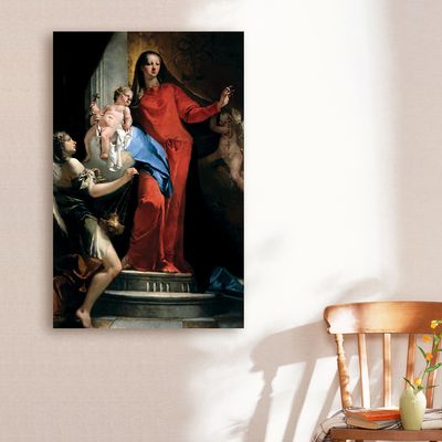 티에폴로 - 로사리오의 성모와 천사들, 캔버스액자 