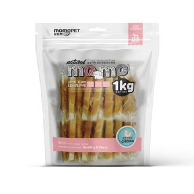 닭고기 연어 사사미 치킨연어포 1kg 애견 노즈워크 육포 건조 간식 특식 생일잔치 오래먹는간식 보상 훈련(WFOMHTM)