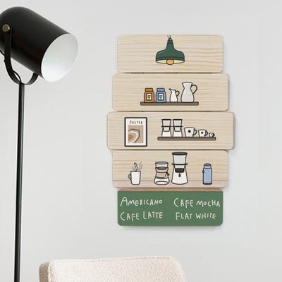 eh826-우드패널액자38CmX57.7Cm_카페인테리어(다각형)