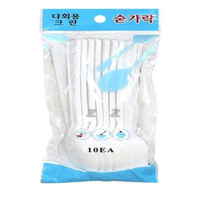다회용 크린 숟가락 10개 숟가락 실내 야외용 스푼 스푼 다회용 숟가락(WFLQF8P)