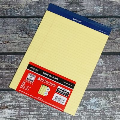 브랜빌 옥스포드 리갈패드-B5 50매 노랑 A03 5권
