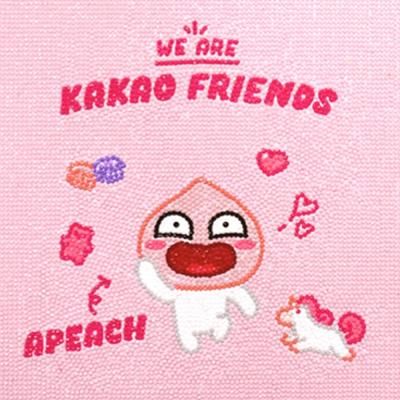 DIY 보석십자수 카카오프렌즈 우리는친구 어피치 2525