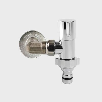 바스템 납작 엘보 슬림밸브 세탁기 베란다 수도꼭지