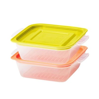 혜명몰 씨밀렉스 점보쿡밥 미니 400ml 2세트 냉동밥보관용기 소형밀폐용기 냉장고정리용기 냉동용기 식품용(WFPB46H)
