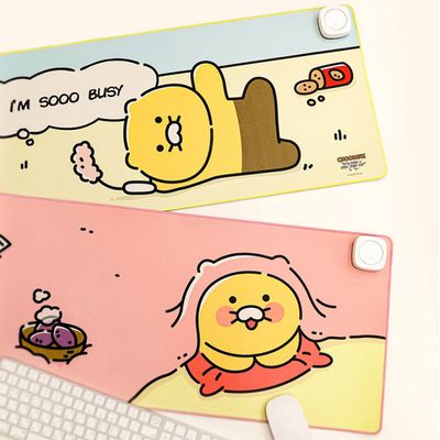 카카오프렌즈 춘식이 온열 와이드 장패드 데스크패드