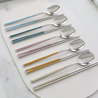 국산 보겐 컬러 세라믹 수저세트 5color