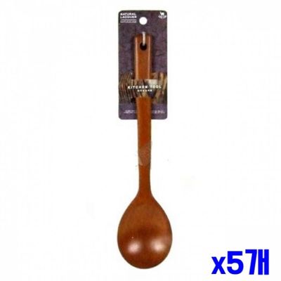 WL 원목 옻칠 볶음숟가락 주걱 대형 x5개(WFLPO5U)