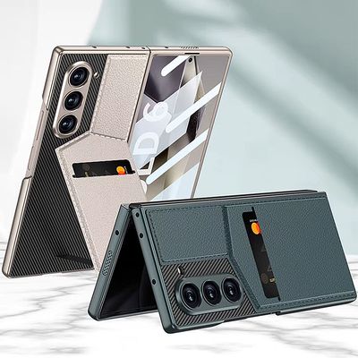 갤럭시 z폴드 7 6 가죽 카드 지갑 전면 풀커버 케이스