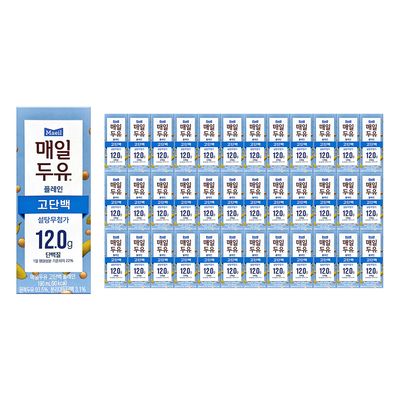 매일 고단백 플레인 저당 두유 190ml 36개