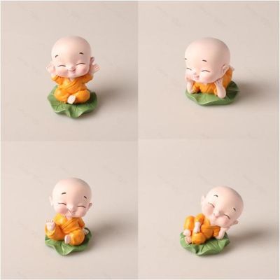 와불상 동자승 인형 스님 대쉬보드 명상 용품 BB0087