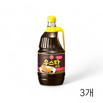 WL 오뚜기 우스타소스 2.1Kg X 3개 대용량 식자재 식당 스테이크소스 양송이스테이크소스(WFLR0P6)