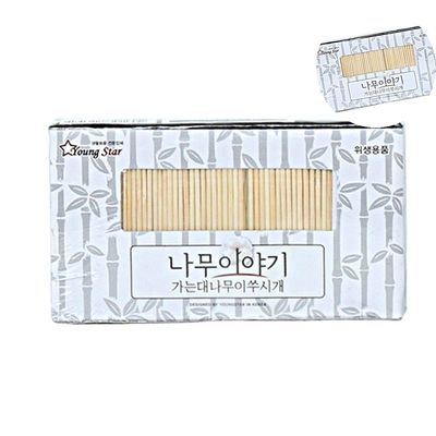 얇은 이수시게 대나무 이쑤기개 1000P(WFPDSCE)