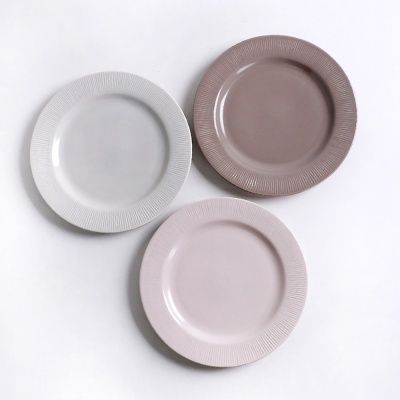 라일 국산 도자기 원접시 중, 디저트접시 3color