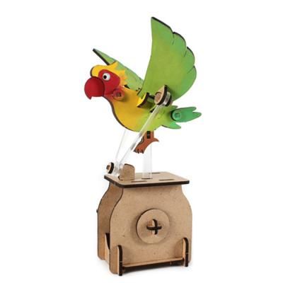 오토마타 목재 입체퍼즐 - 영공방 날으는 앵무새