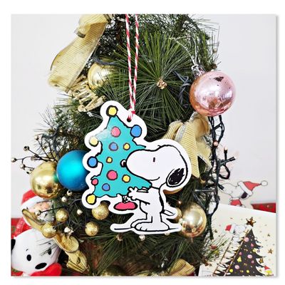 스누피 크리스마스 오너먼트카드-XOC2504