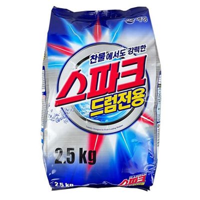 스파크 세탁 세제 2.5kg 세탁기 표백 빨래 세제 드럼용 빨래세제 세탁세제(WFLQK5A)