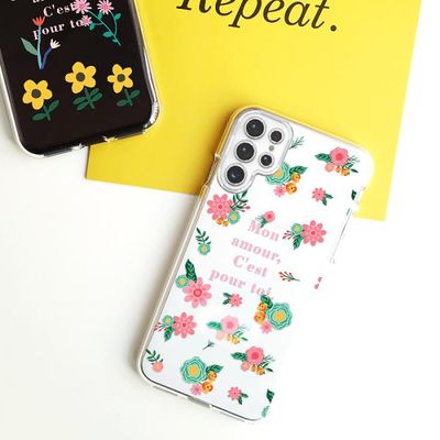 타히티 핑크 플라워케이스(갤럭시S23 시리즈)