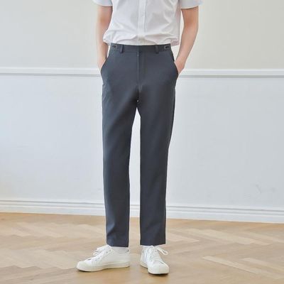 교복몰 (빅사이즈)(허리조절)하복 먹색 교복 바지