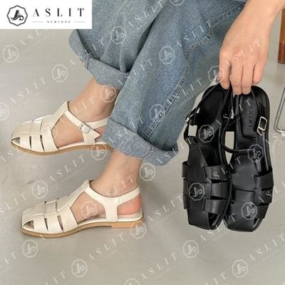 [애슬릿]T 스트랩 위빙 피셔맨 여름 플랫 여행 샌들