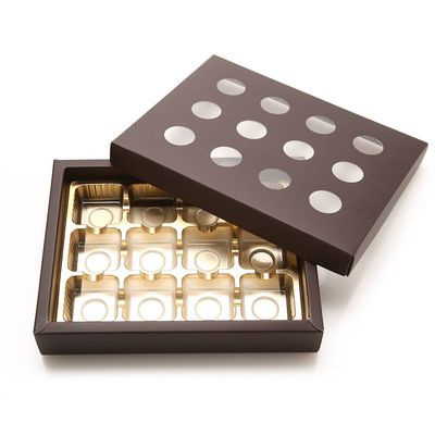 초콜릿박스 12구 브라운 원형