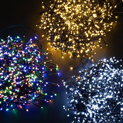 크리스마스 폭죽 전구 LED 연결형 1000P 검정선 24V