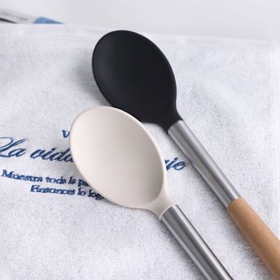 바그 우드핸들 실리콘 볶음스푼, 조리도구 2color