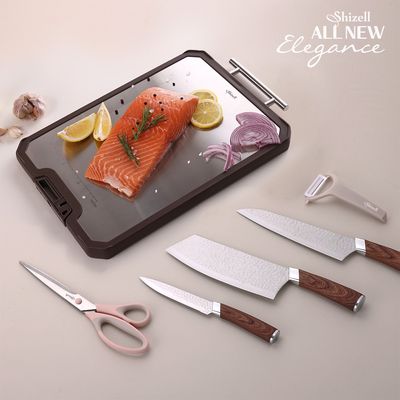 쉬젤 올뉴 엘레강스 나이프 5종+러반스텐 양면도마 XL