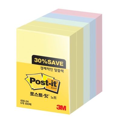 3M 포스트-잇 노트 656 알뜰팩 