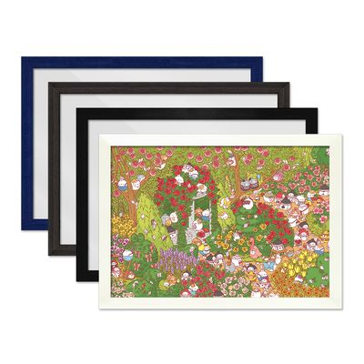 몰랑 정원 퍼즐 800P+슬림우드 액자 세트