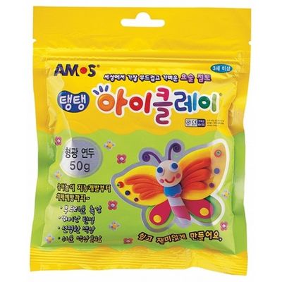 아모스 3000 탱탱아이클레이 50g 형광연두 점토