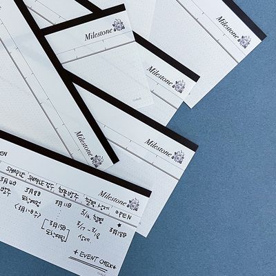 100P 플래너 메모패드 | B Line Milestone Memo Pad  
