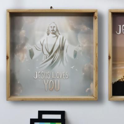 ta377-우드프레임액자_예수사랑말씀(중형)