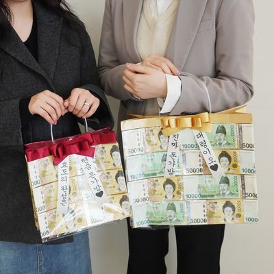 진짜 용돈 가방 현금 이벤트 화환 부모님 어버이날