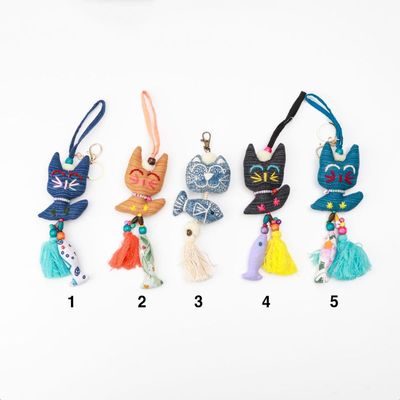 고양이 물고기키링(WFIFYBY)