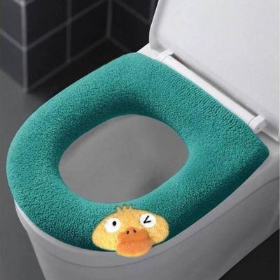 따뜻한 극세사 변기 커버 변기손잡이 겨울 캐릭터